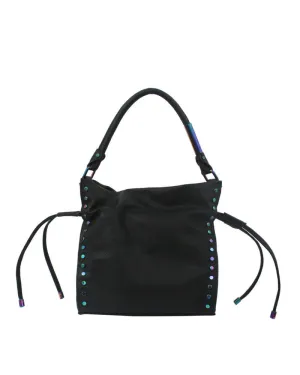 City Instincts Drawstring Tote in Black