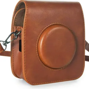 [CLEARANCE] Pikxi BSQS10 Fujifilm Instax Square SQ10 Leather Camera Case Bag Brown