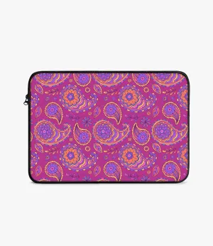 Colorful Paisley Pattern Laptop Sleeve