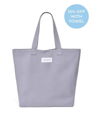 CORFU Jumbo Canvas Bag: Charcoal