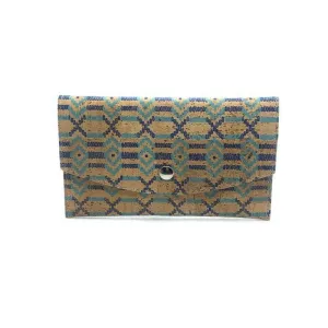 Cork Passport and Document Holder Tribe Blue