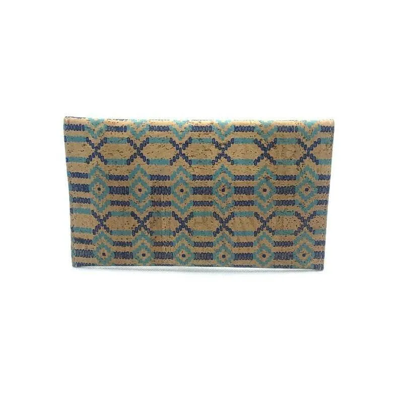 Cork Passport and Document Holder Tribe Blue