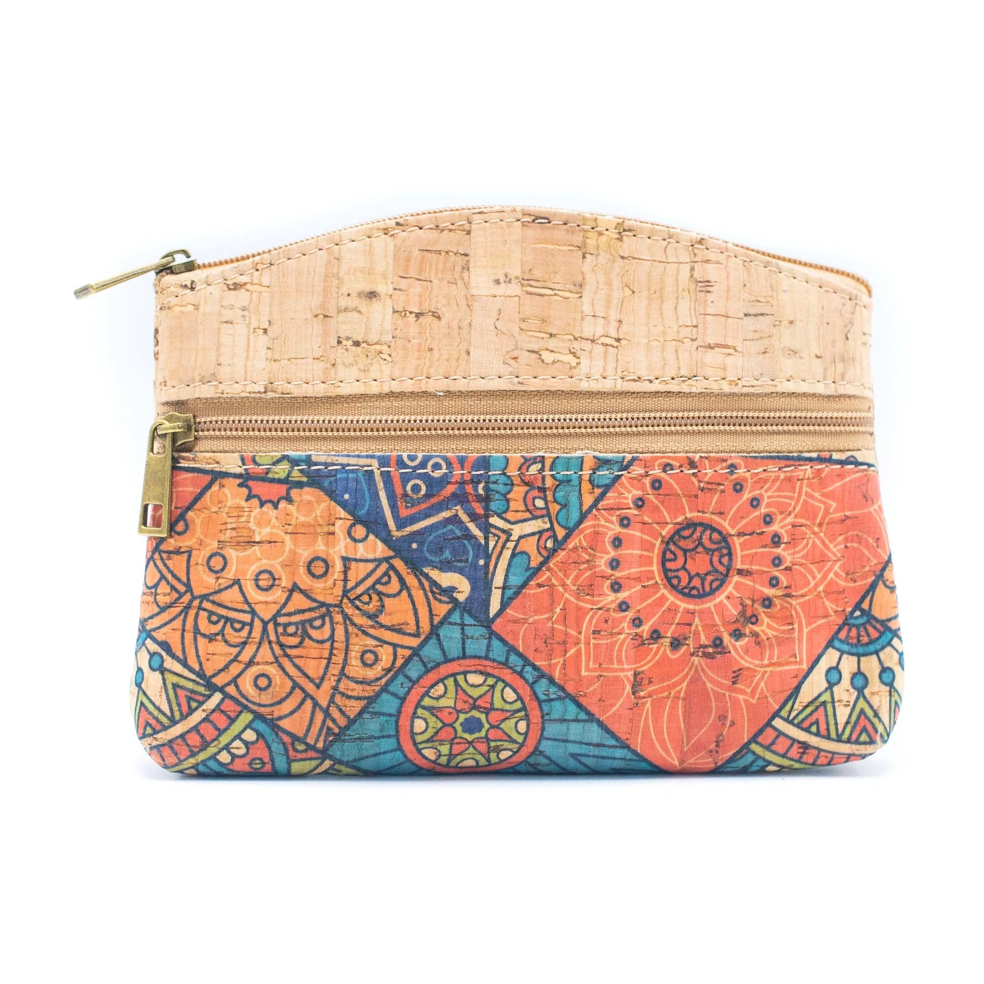 Cork zipper coin purse wallet for women(5units )BAGD-326