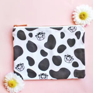 Cow Print Makeup Bag