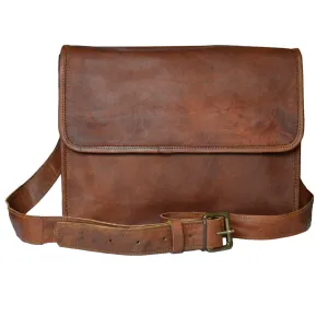 Crossbody Laptop Brown Leather Shoulder Bag