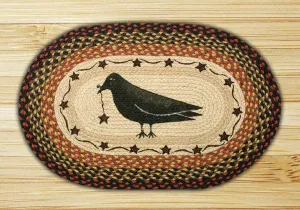 Crow & Star Oval Patch Rug