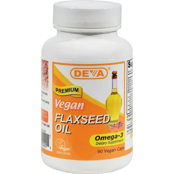 DEVA - Vegan Flaxseed Oil - 90 Vegan Caps