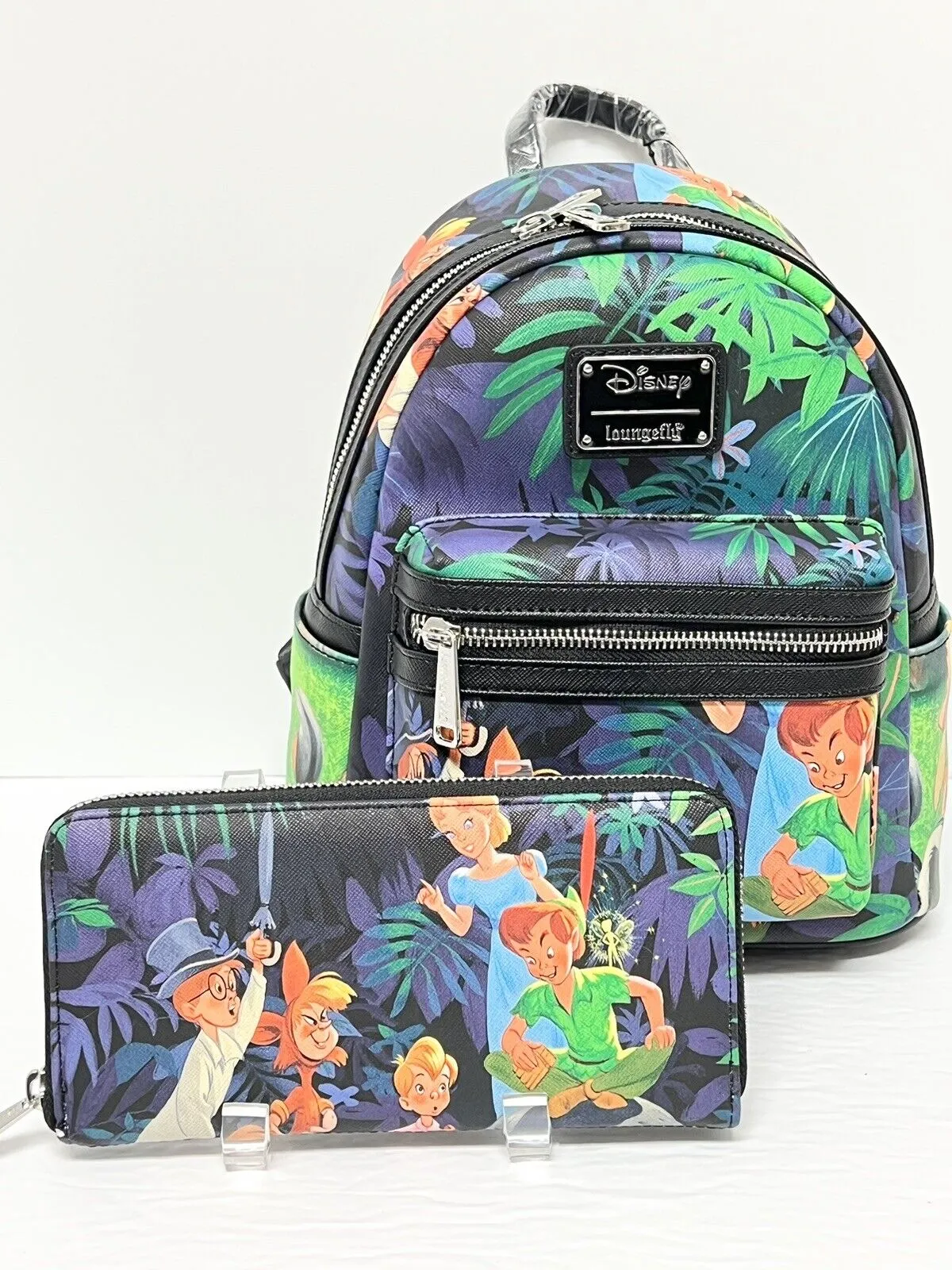 Disney Mini Backpack & Wallet Set Peter Pan Lost Boys Scene Loungefly