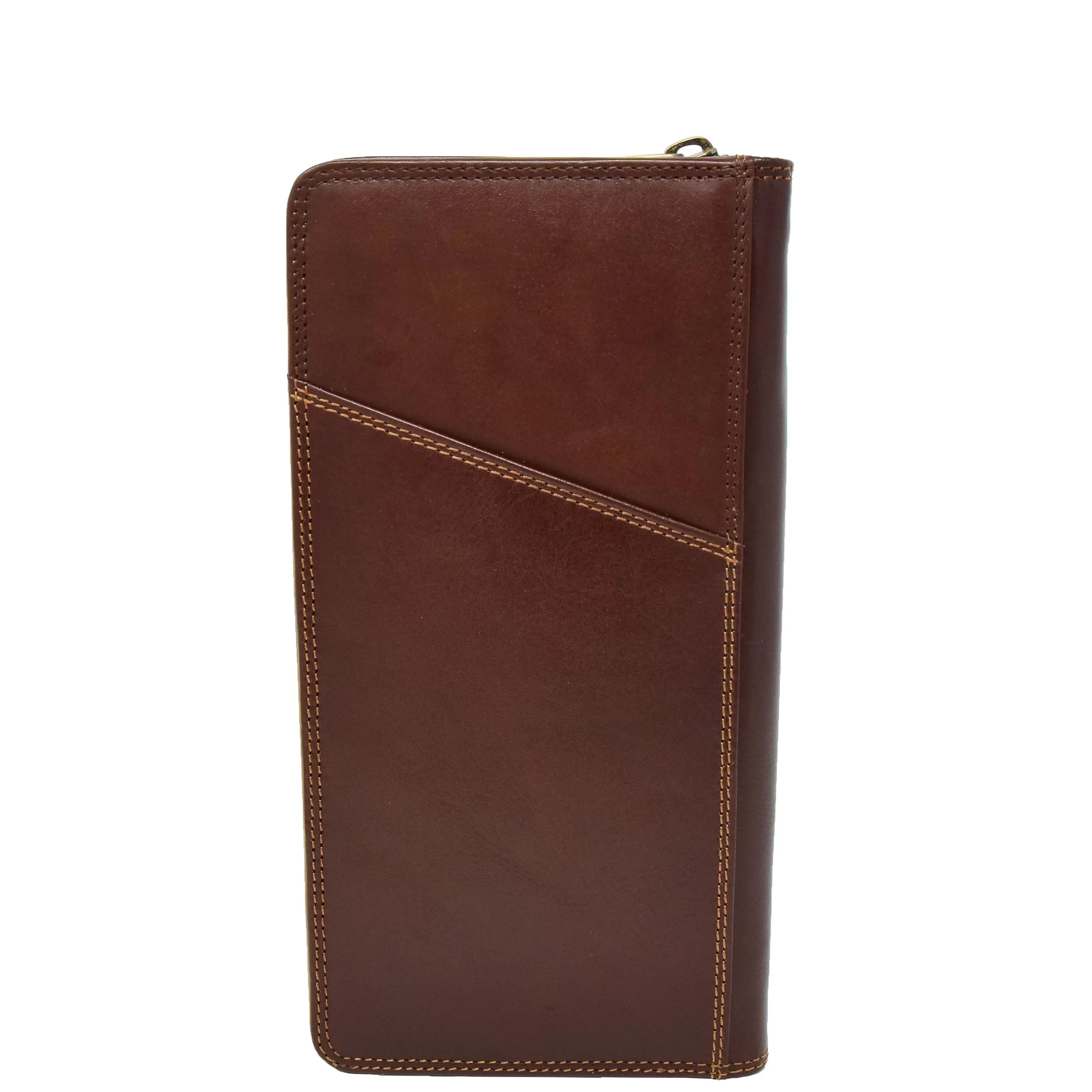 Exclusive Leather Passport Travel Wallet Hastings Brown