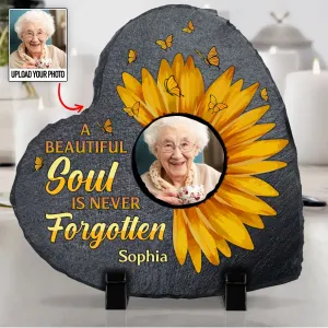 Family - A Beautiful Soul Is Never Forgotten - Personalized Memorial Stone