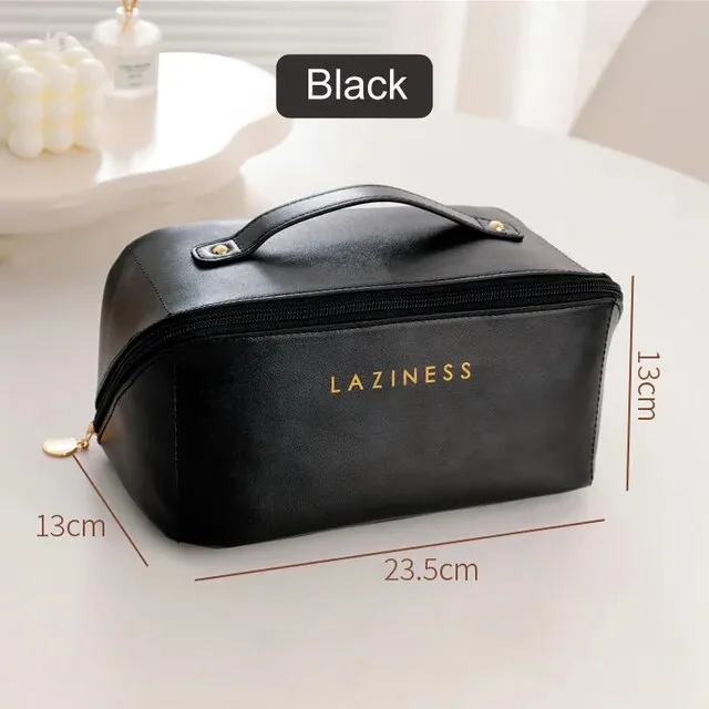 Fashion cosmetic bag ins style PU cosmetic storage bag waterproof travel portable toiletry bag