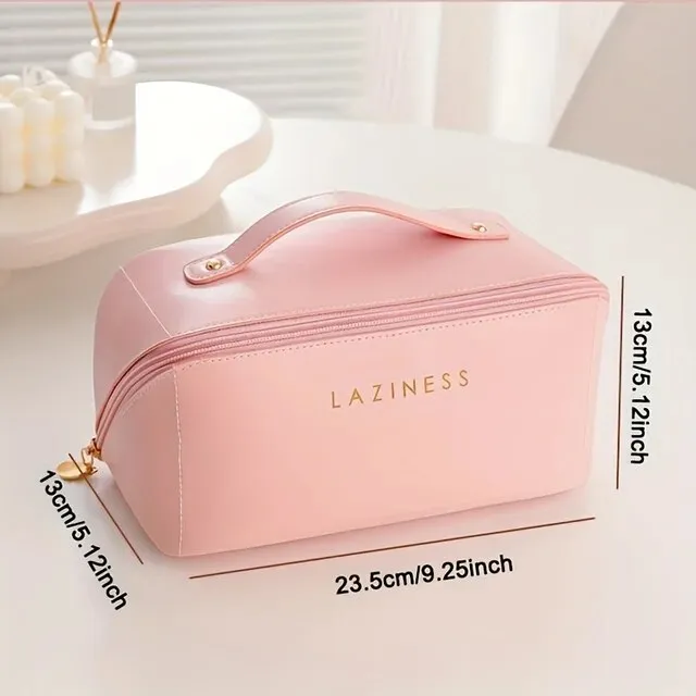 Fashion cosmetic bag ins style PU cosmetic storage bag waterproof travel portable toiletry bag