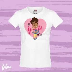 FASHIONISTA PUFF GIRLS TEE | Fefus Designs