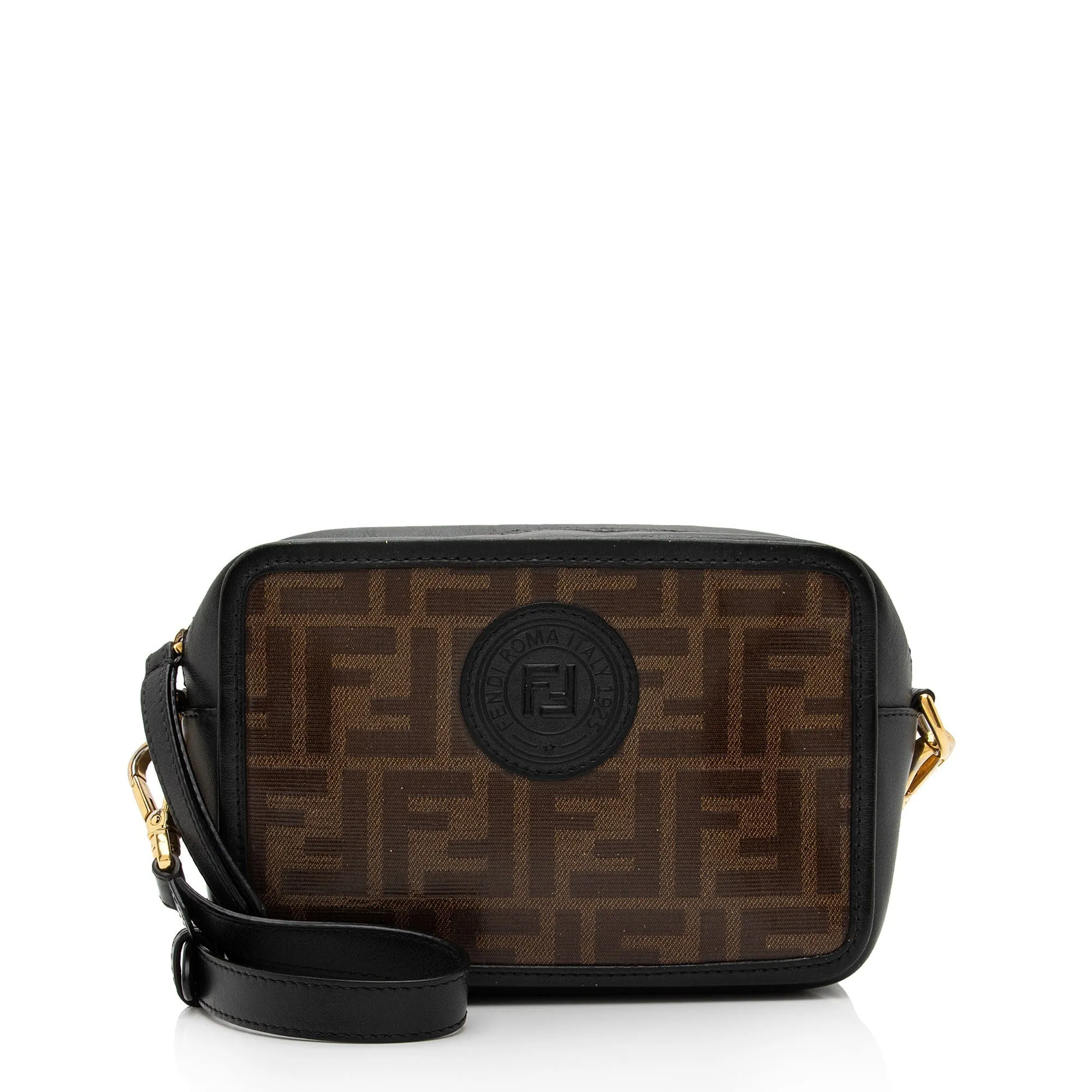 Fendi FF Spalmati Mini Camera Bag (SHF-ug7pdU)