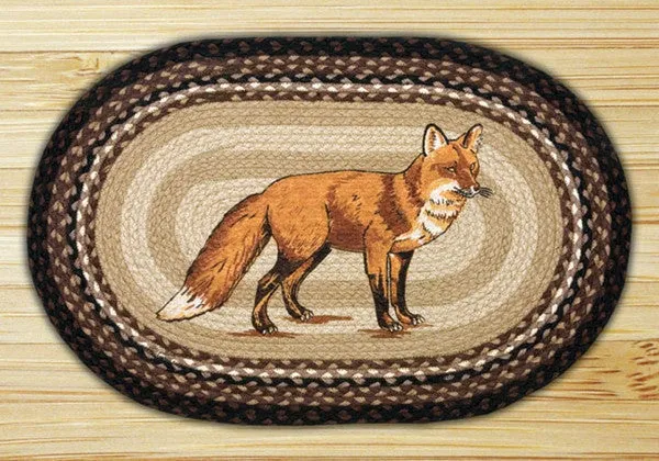 Fox Oval Patch Rug