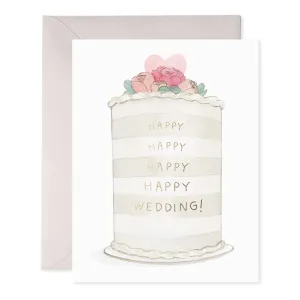 Frosted Wedding Greeting Card