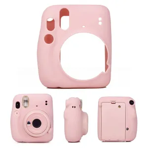 Fujifilm Instax Mini 11 | Silicone Case Instant Camera Cover with Adjustable Strap | Pink