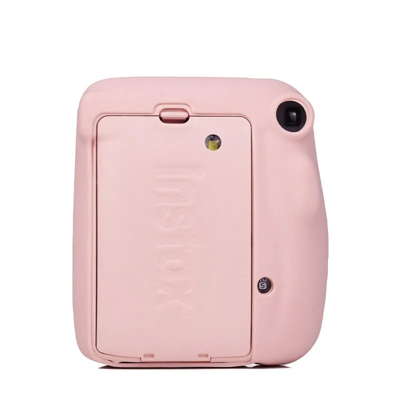 Fujifilm Instax Mini 11 | Silicone Case Instant Camera Cover with Adjustable Strap | Pink