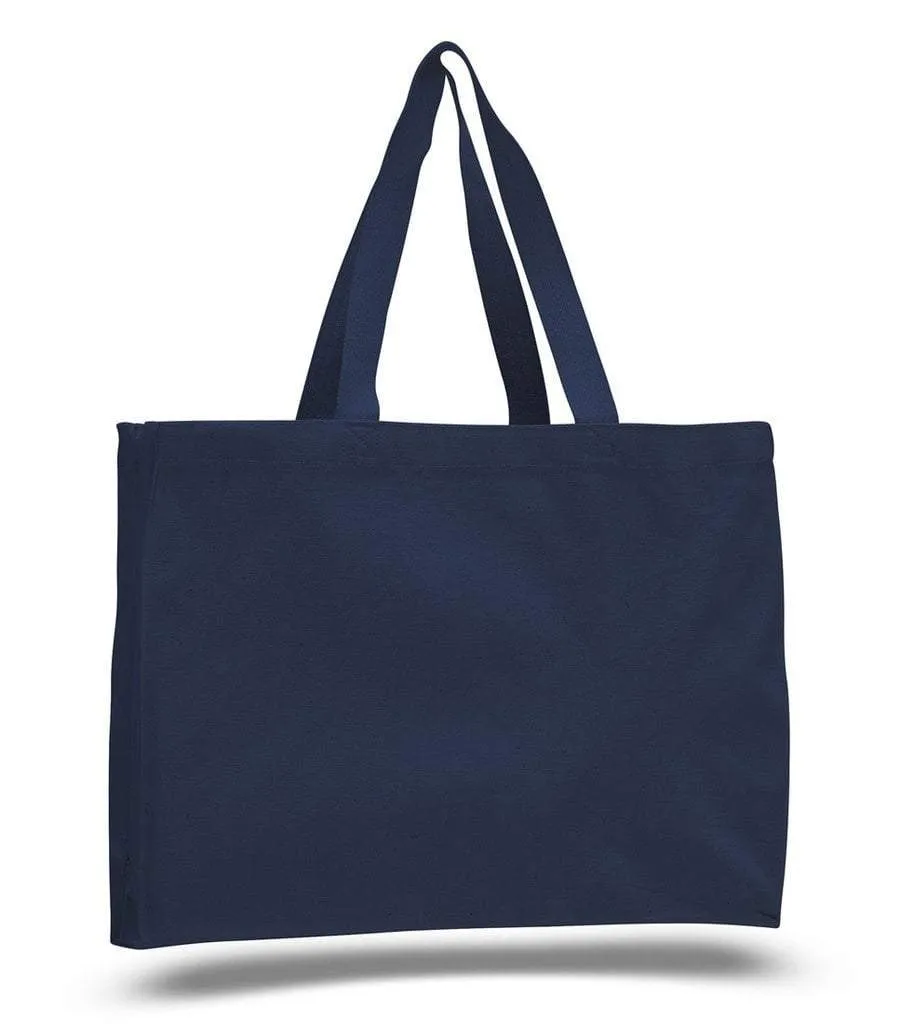 FULL GUSSET HEAVY CHEAP CANVAS TOTE BAGS Set Of ( 50 Bags )