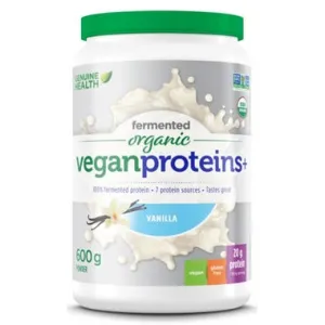 Genuine Health Organic Fermented Vegan Proteins  Vanilla 600G