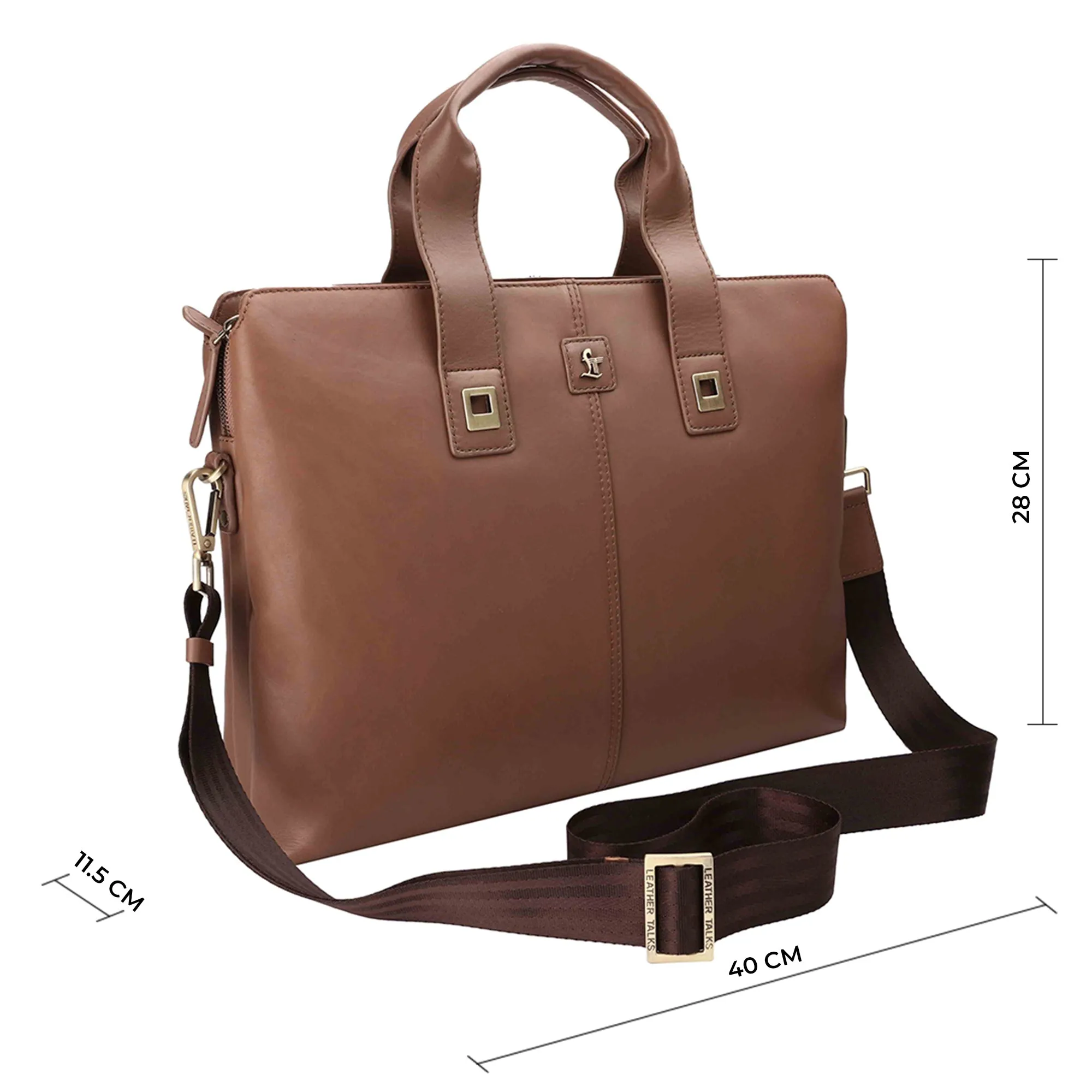 Georgia Collection | Leather Laptop Bag for Women | 100% Genuine Leather | Fits 15.5" laptops