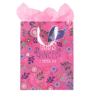 God's Princess Medium Gift Bag With Gift Tag - 1 Peter 2:9