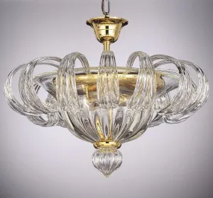 Golden Murano Glass Ceiling Light