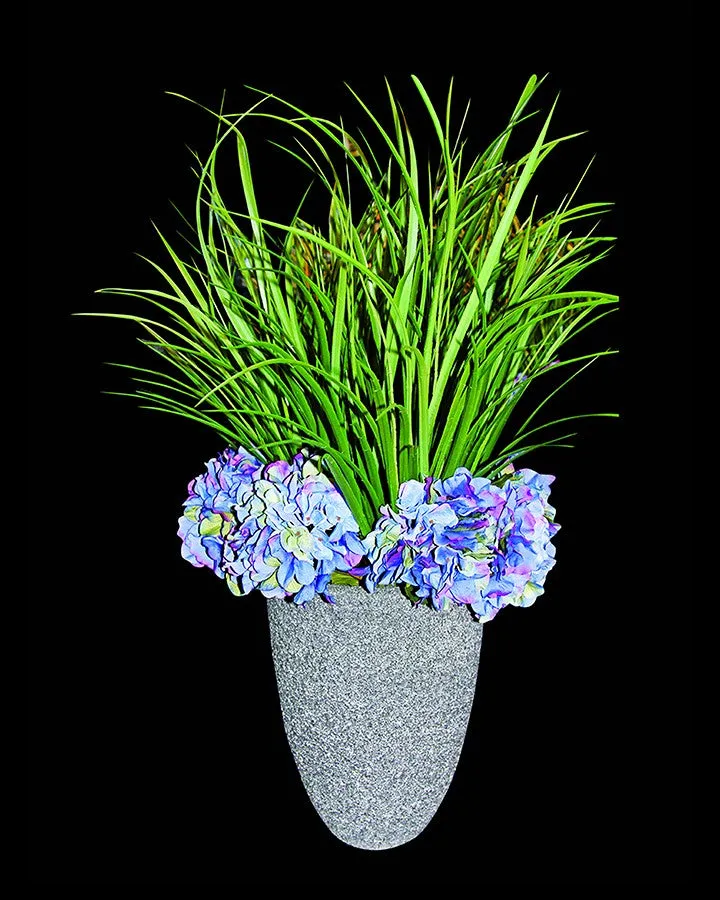 Green Flowers with Beautiful Planter