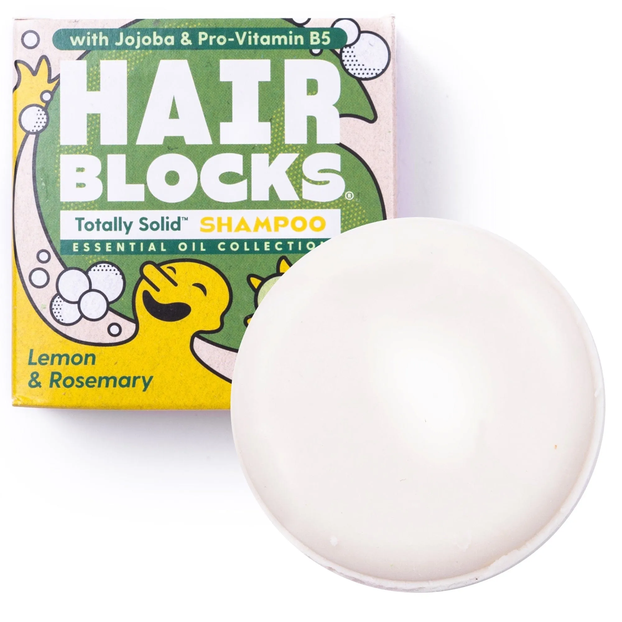 Hair Blocks Solid Shampoo Bar: Lemon & Rosemary