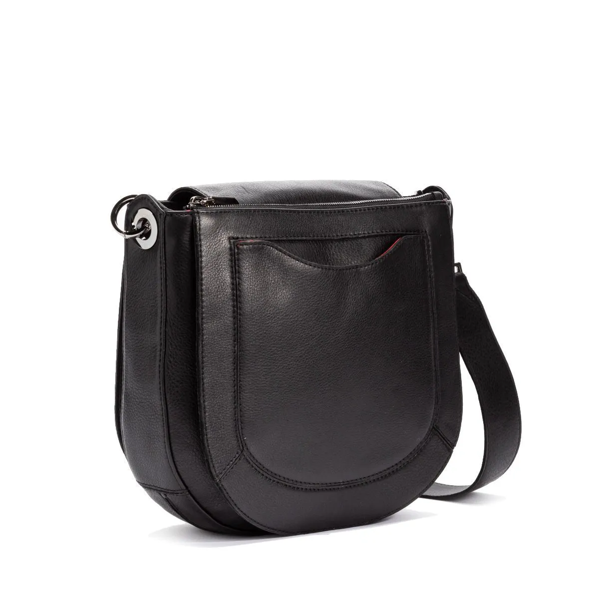 Hammitt Kayce Saddle Bag - BLACK GUNMETAL