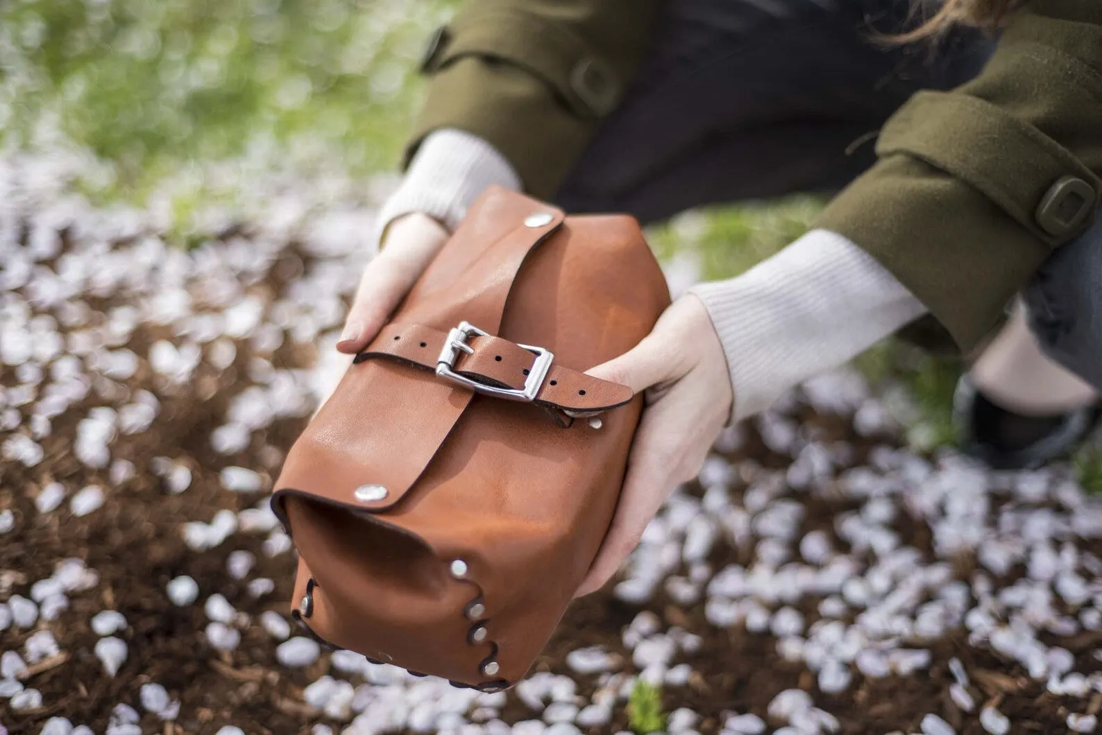 Handmade Leather Dopp Kit