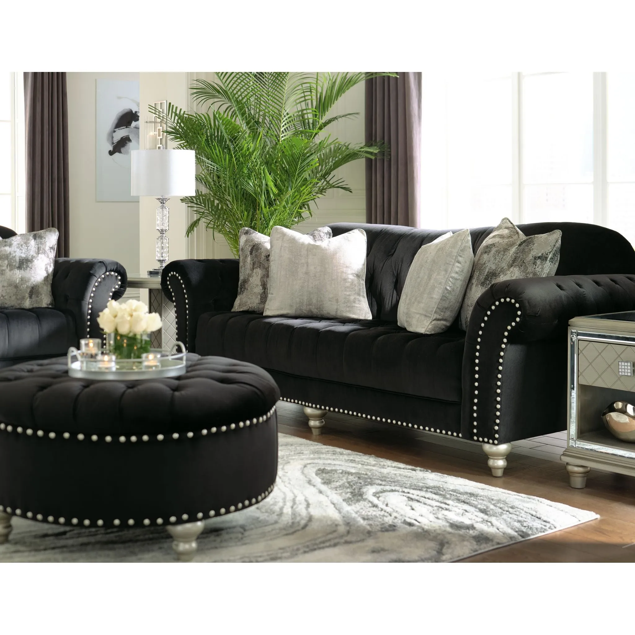 Harriotte Oversized Accent Ottoman