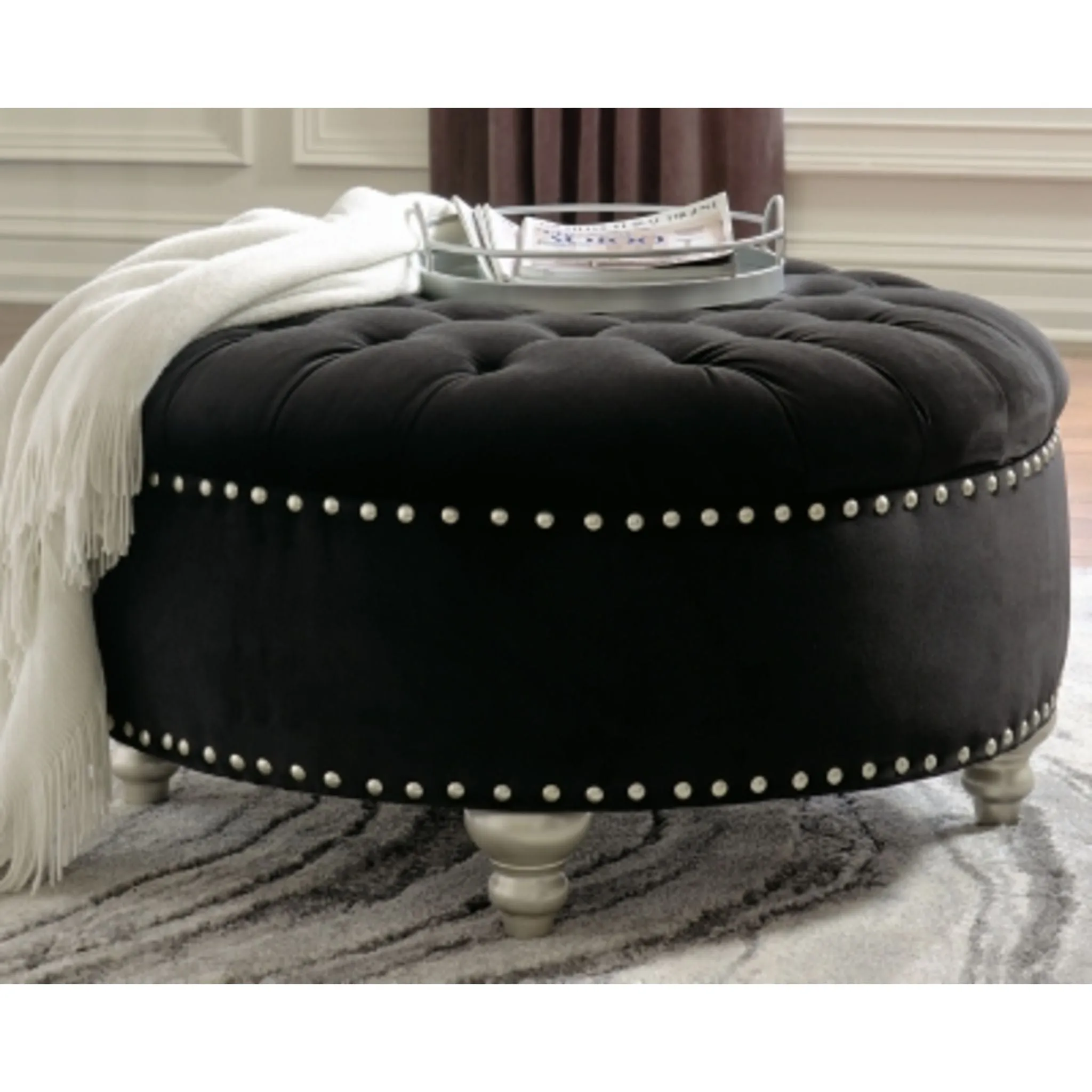 Harriotte Oversized Accent Ottoman