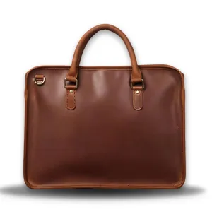 Hemming Leather Laptop Bag Vintage Leather Briefcase