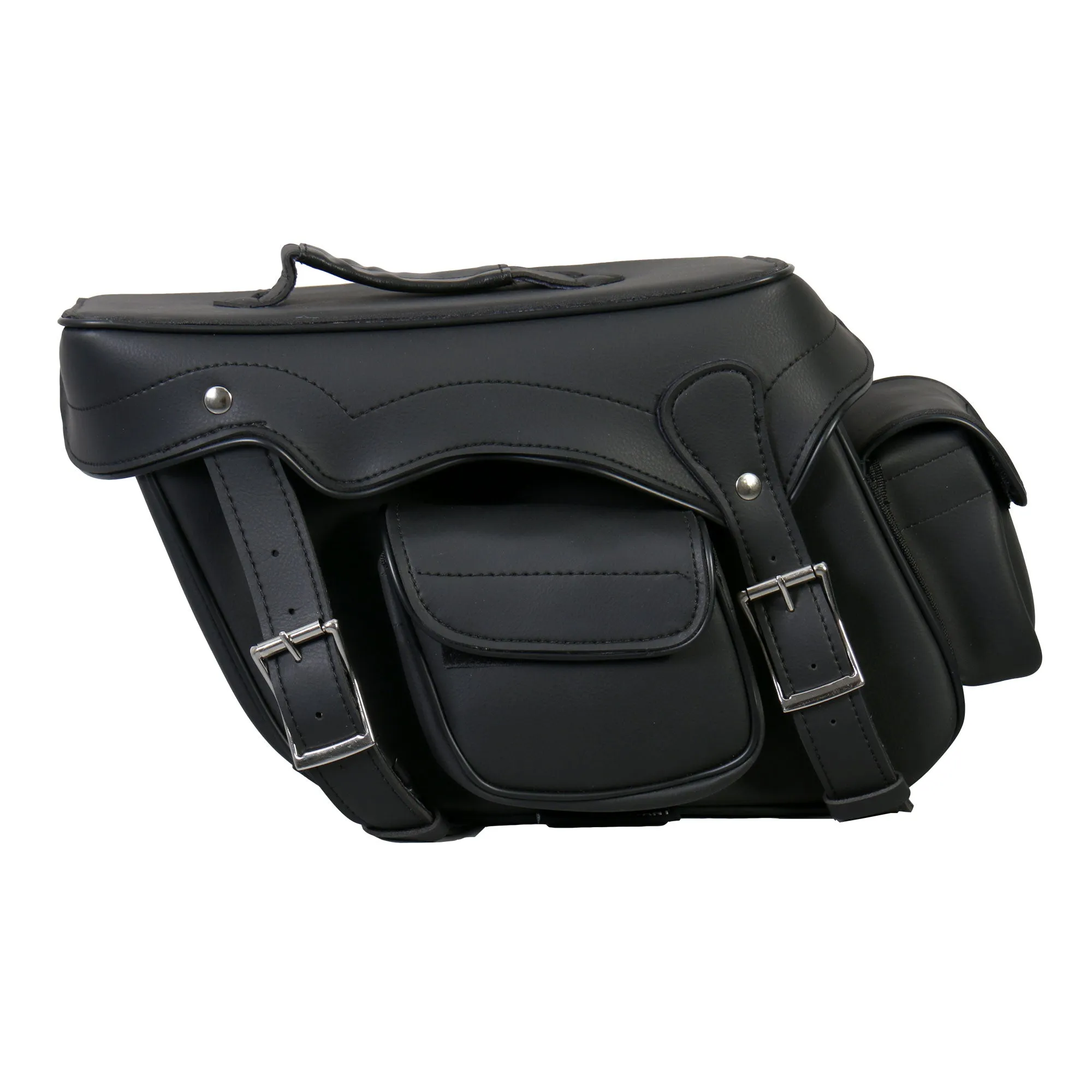 Hot Leathers SDA1004 Extra Large Saddle Bag with Concealed Carry Pocket 17X10X6