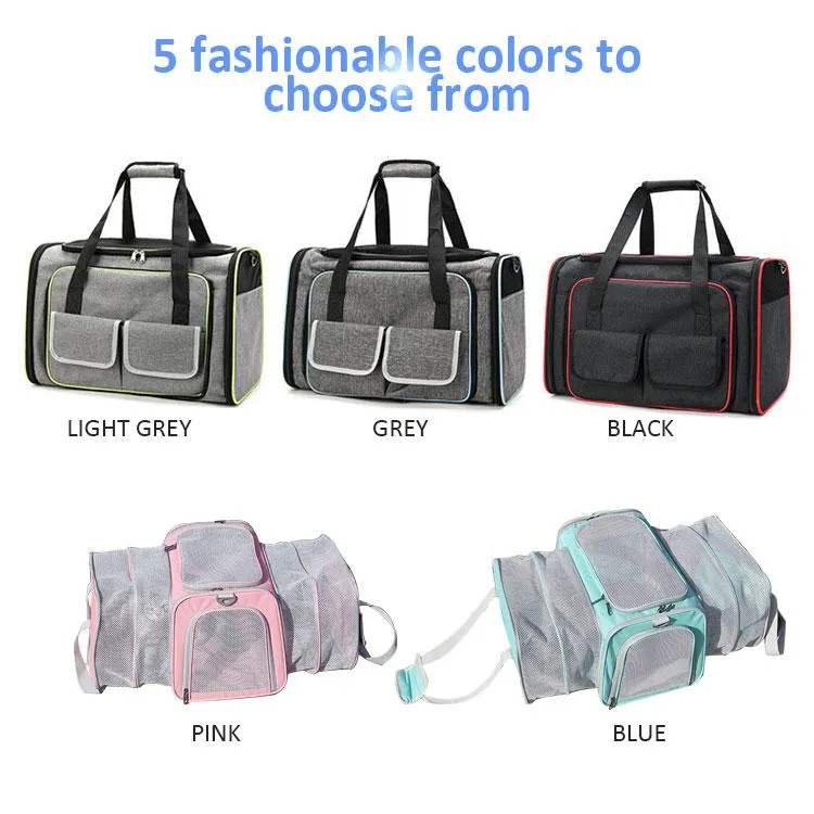 Hot selling Premium Luxury Custom Large Pet Grid Backpack Carrier Cat Backpack Carrier With Safety Straps For Small Cat Dog