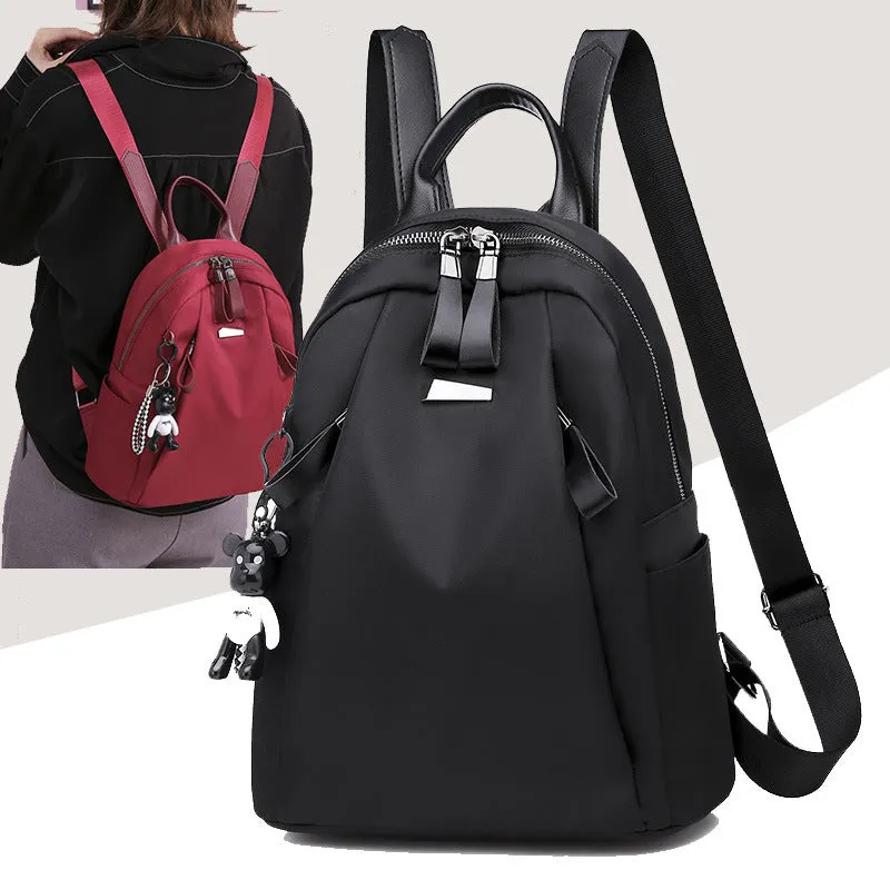 Ins Fashion Backpack Solid School Bag Outdoors Travel Bags Girl