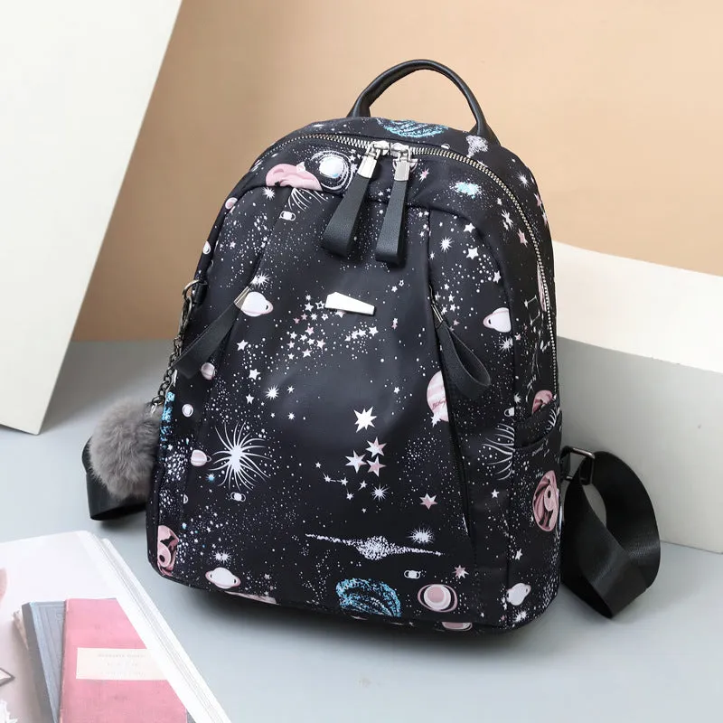 Ins Fashion Backpack Solid School Bag Outdoors Travel Bags Girl