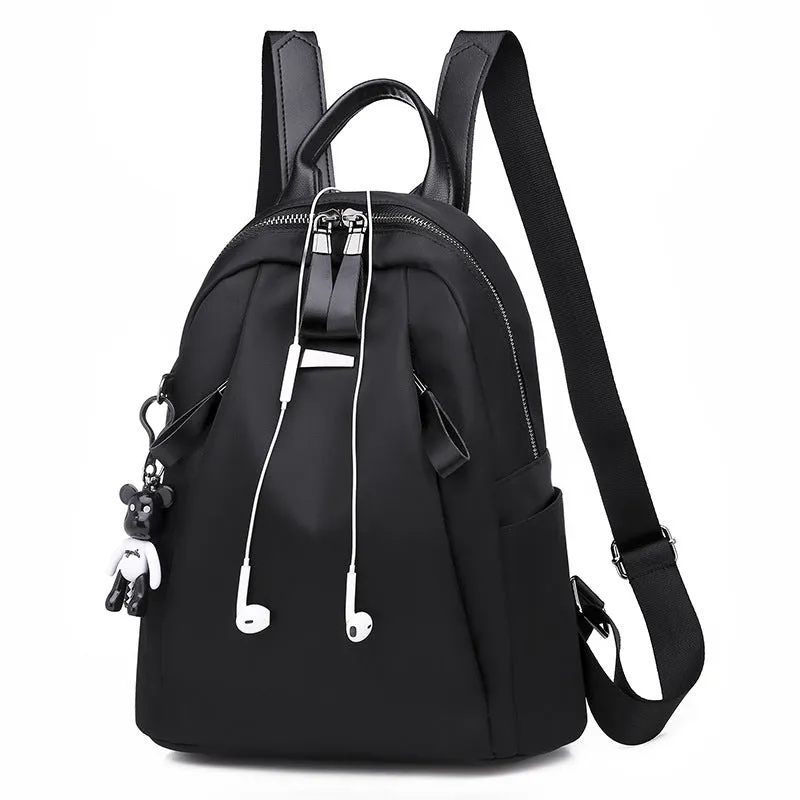 Ins Fashion Backpack Solid School Bag Outdoors Travel Bags Girl