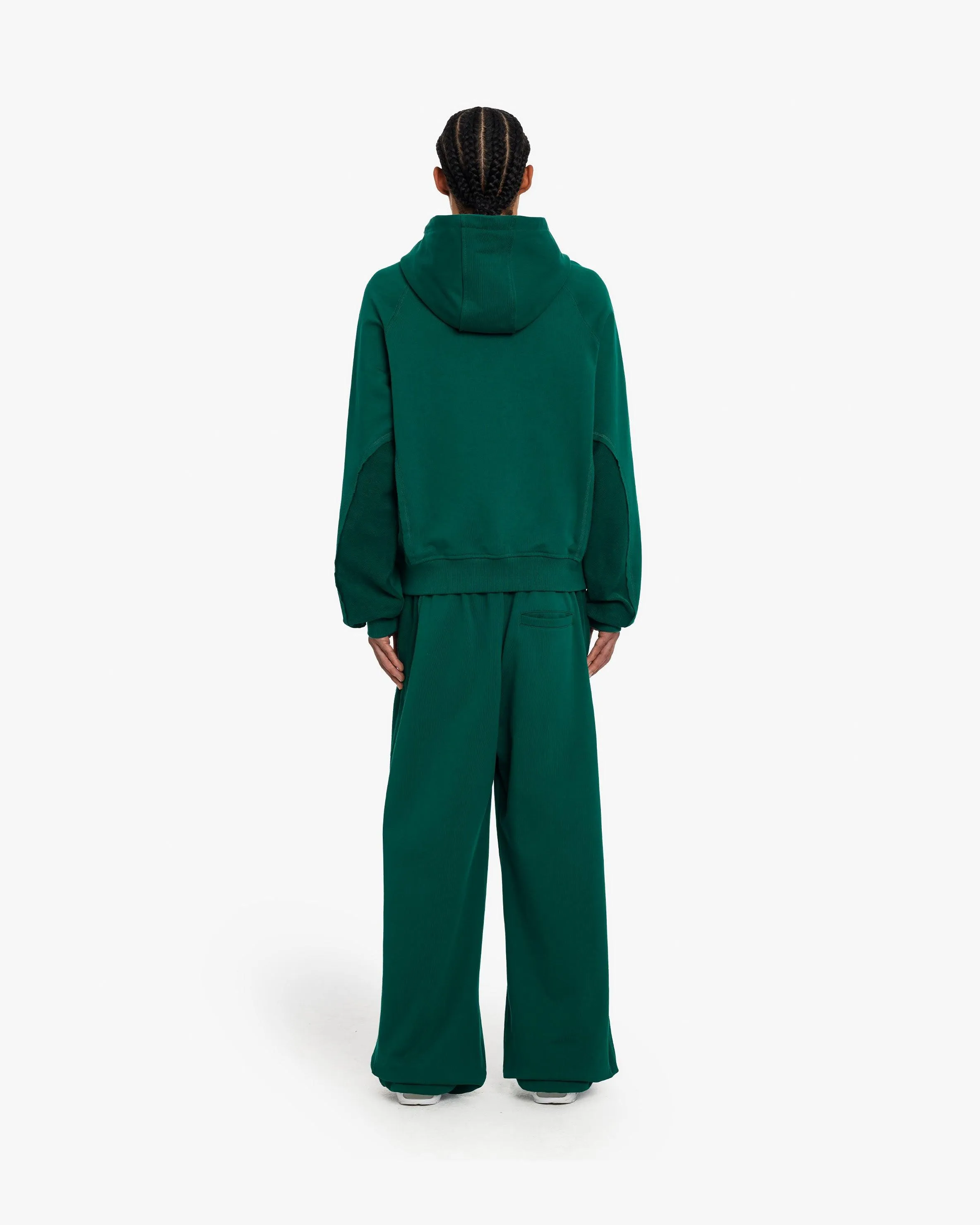 INSIDE OUT HOODIE FORREST GREEN