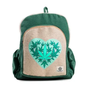 Introducing the "Ganja Heart Hemp Backpack": Where Style Meets Sustainability