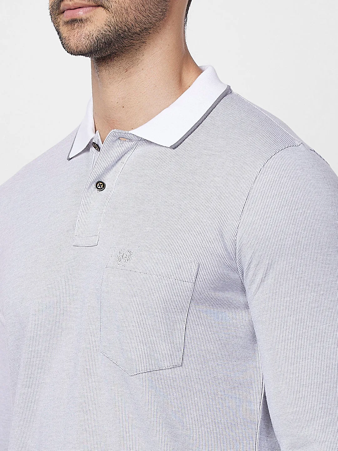 Jacquard Texture Polo