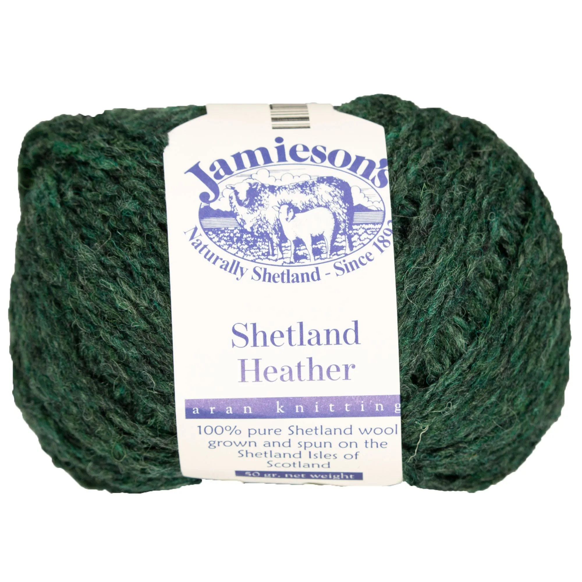 Jamieson's of Shetland Heather Aran Yarn - 336 Conifer