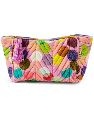 Kip & Co | Confetti Pink Velvet Toiletry Bag