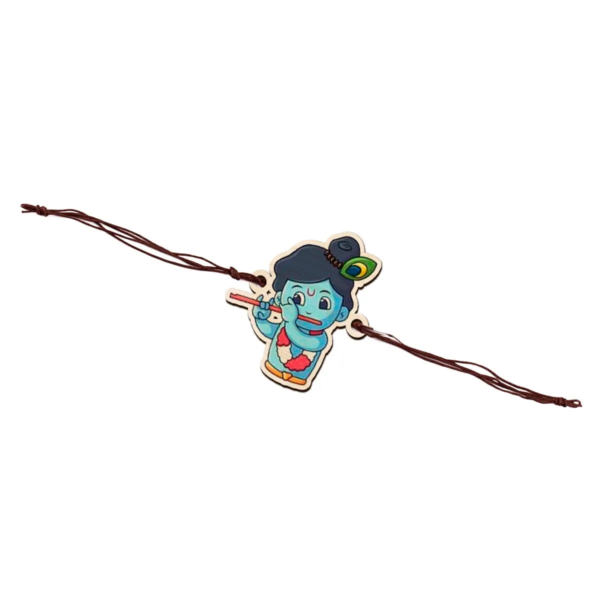 Krishna Wooden Beautiful Rakhi