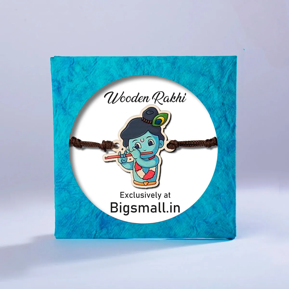 Krishna Wooden Beautiful Rakhi