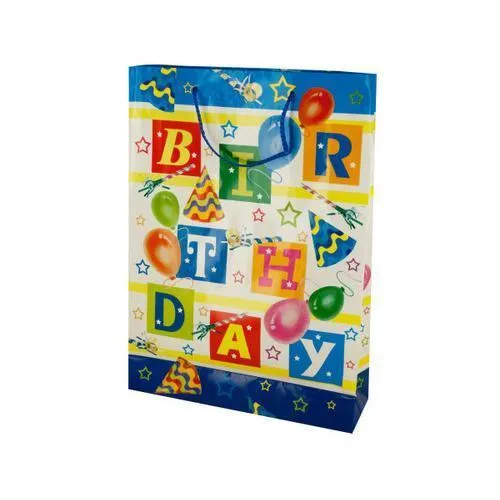 Large Happy Birthday Balloons Gift Bag ( Case of 72 )