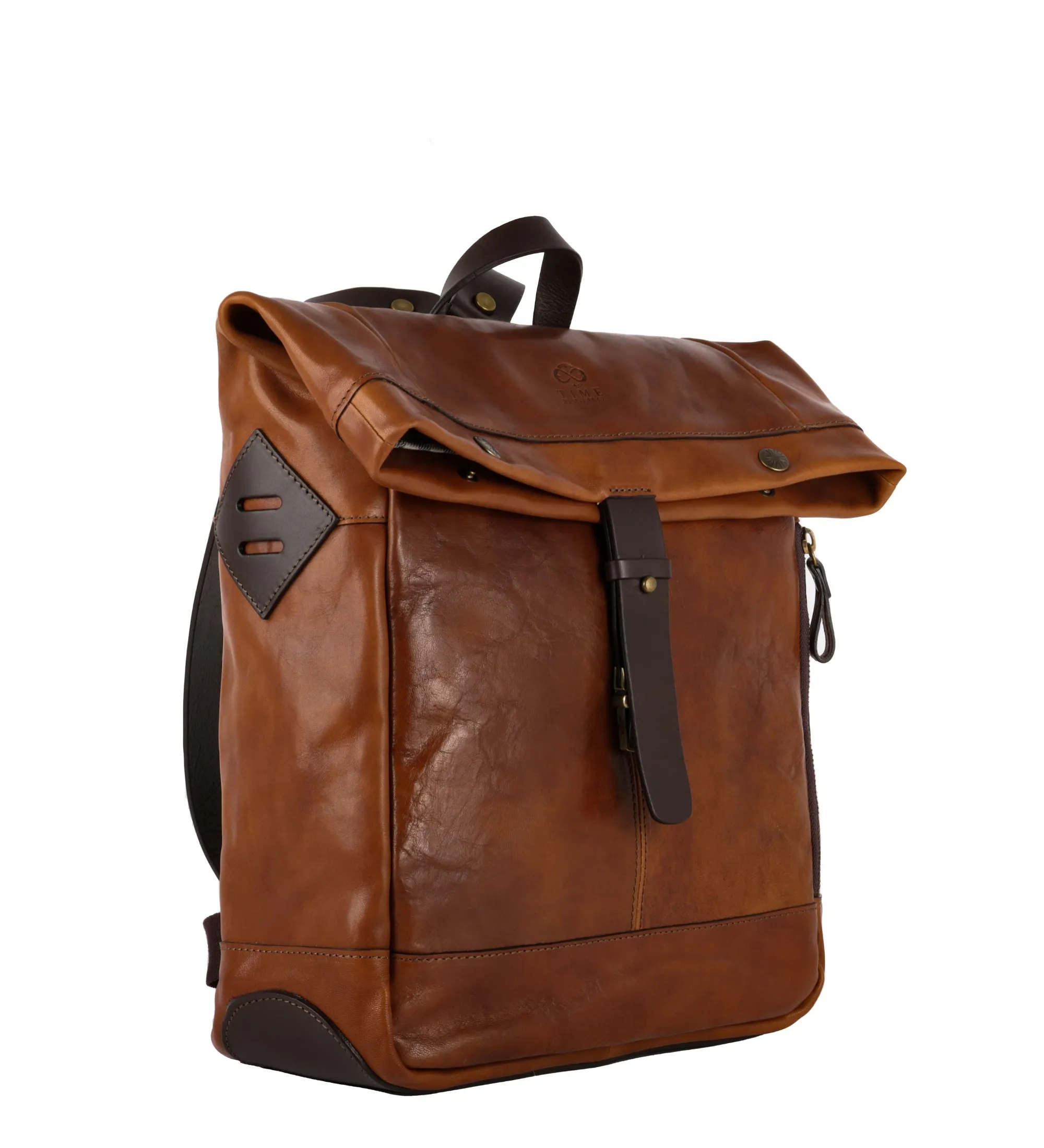 Leather Roll-Top Backpack - The Secret History