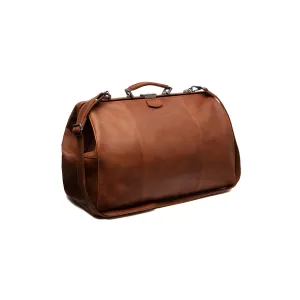 Leather Weekend Bag Cognac Corfu