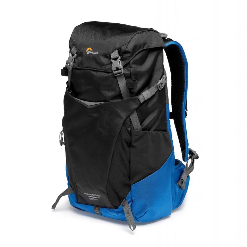 Lowepro PhotoSport BP 24L AW III Lightweight Weather-Resistant CSC Photo Backpack with Removable GearUp Camera Insert for Hiking and Travel (Gray/Blue)